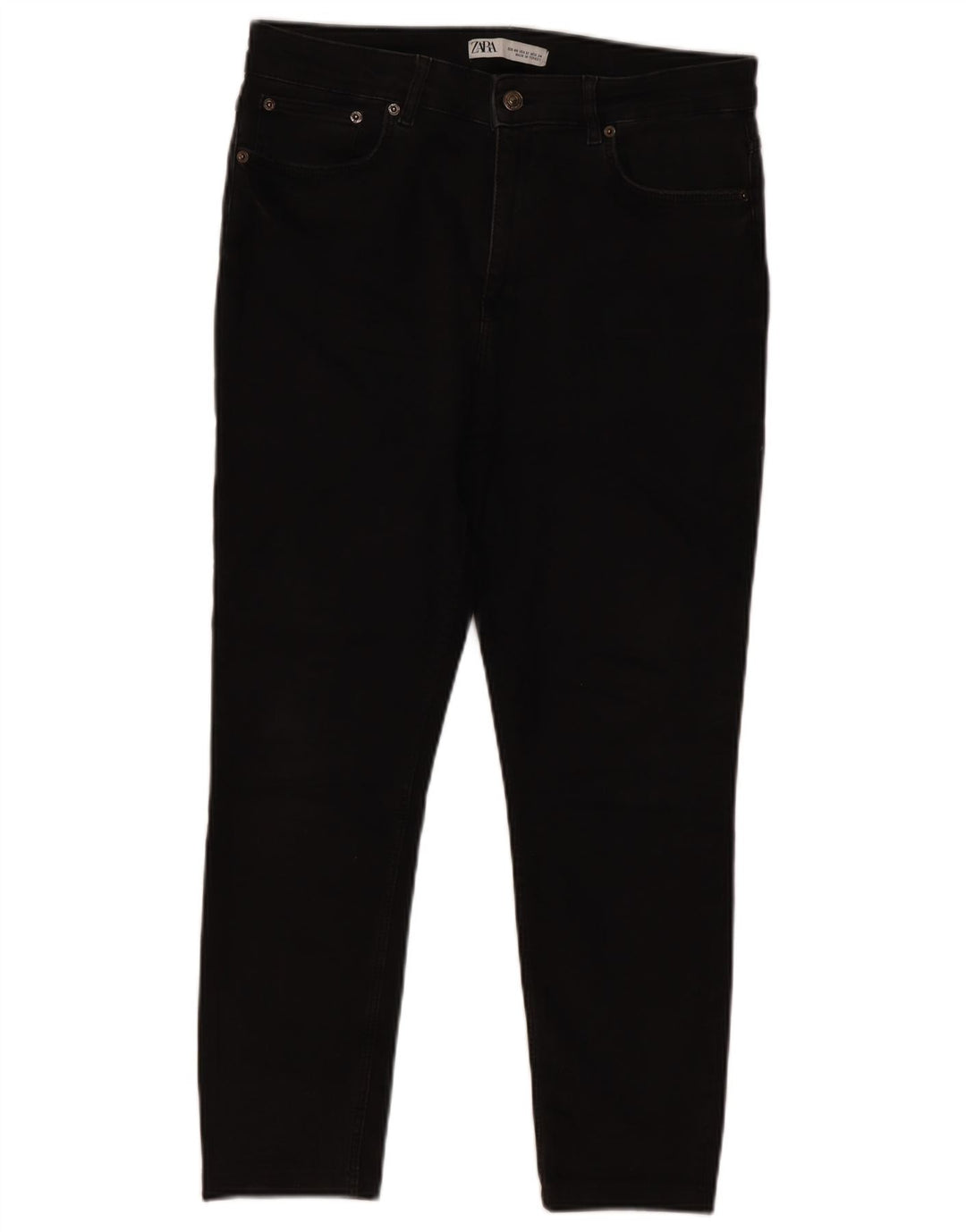 Zara Womens Slim Jeans EU 44 XL W34 L24 Black
