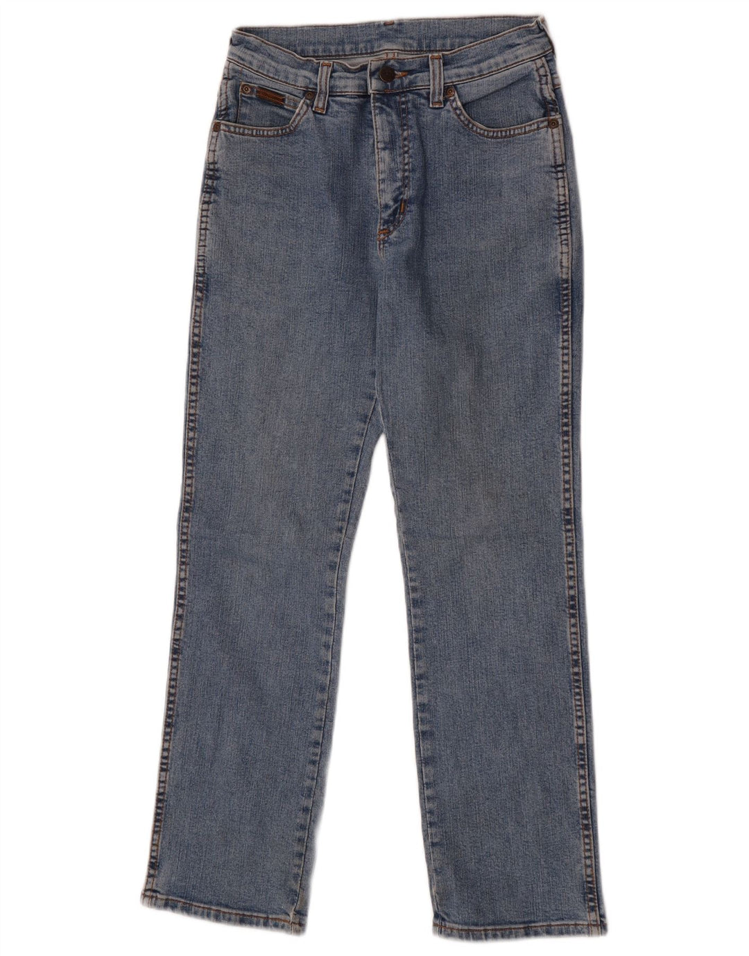Wrangler Womens Straight Jeans US 10 Medium W28 L28 Blue Cotton