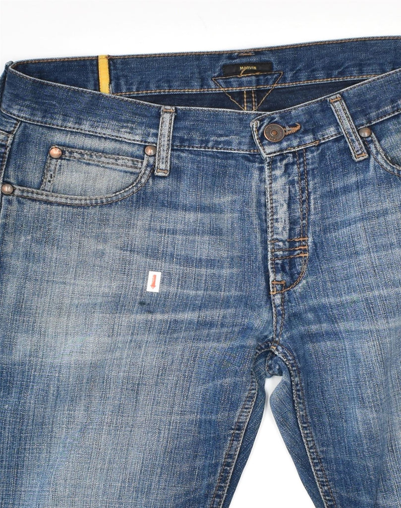 MELTIN' POT Mens Straight Jeans W33 L30 Blue Cotton | Vintage | Thrift | Second-Hand | Used Clothing | Messina Hembry 