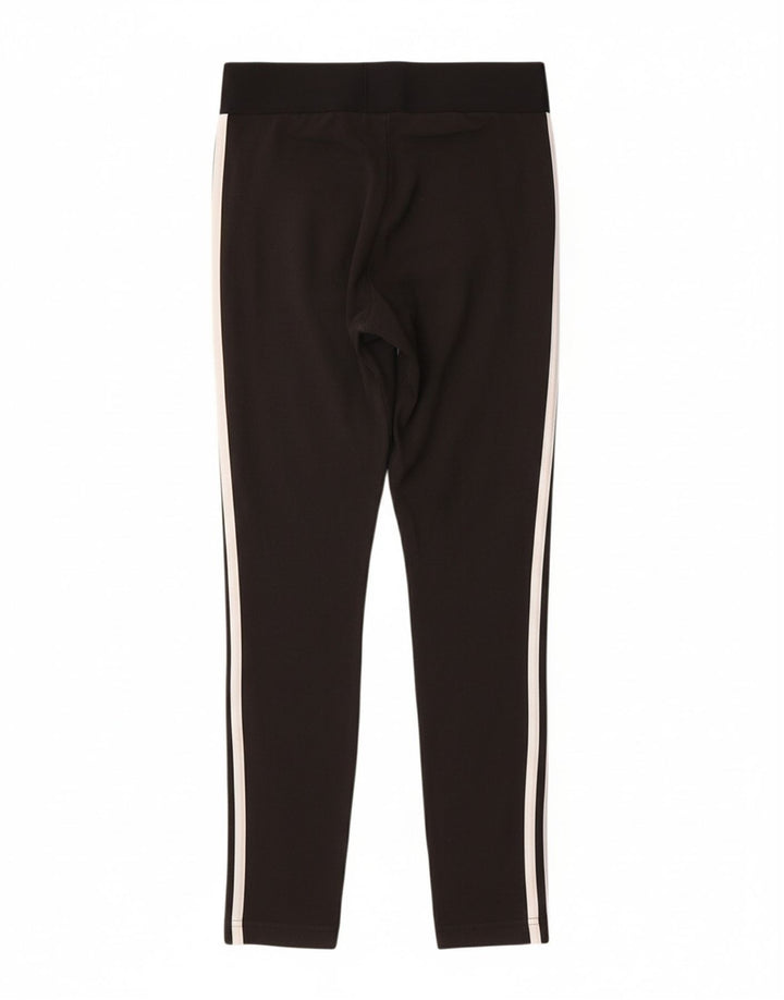 ADIDAS Womens Leggings UK 8/10 Small  Black Cotton