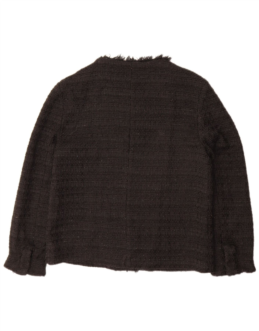 ZARA Womens Blazer Jacket UK 12 Medium Black