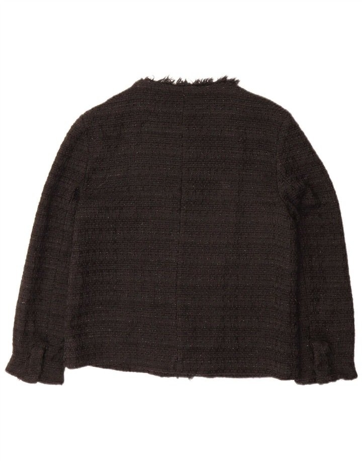 ZARA Womens Blazer Jacket UK 12 Medium Black