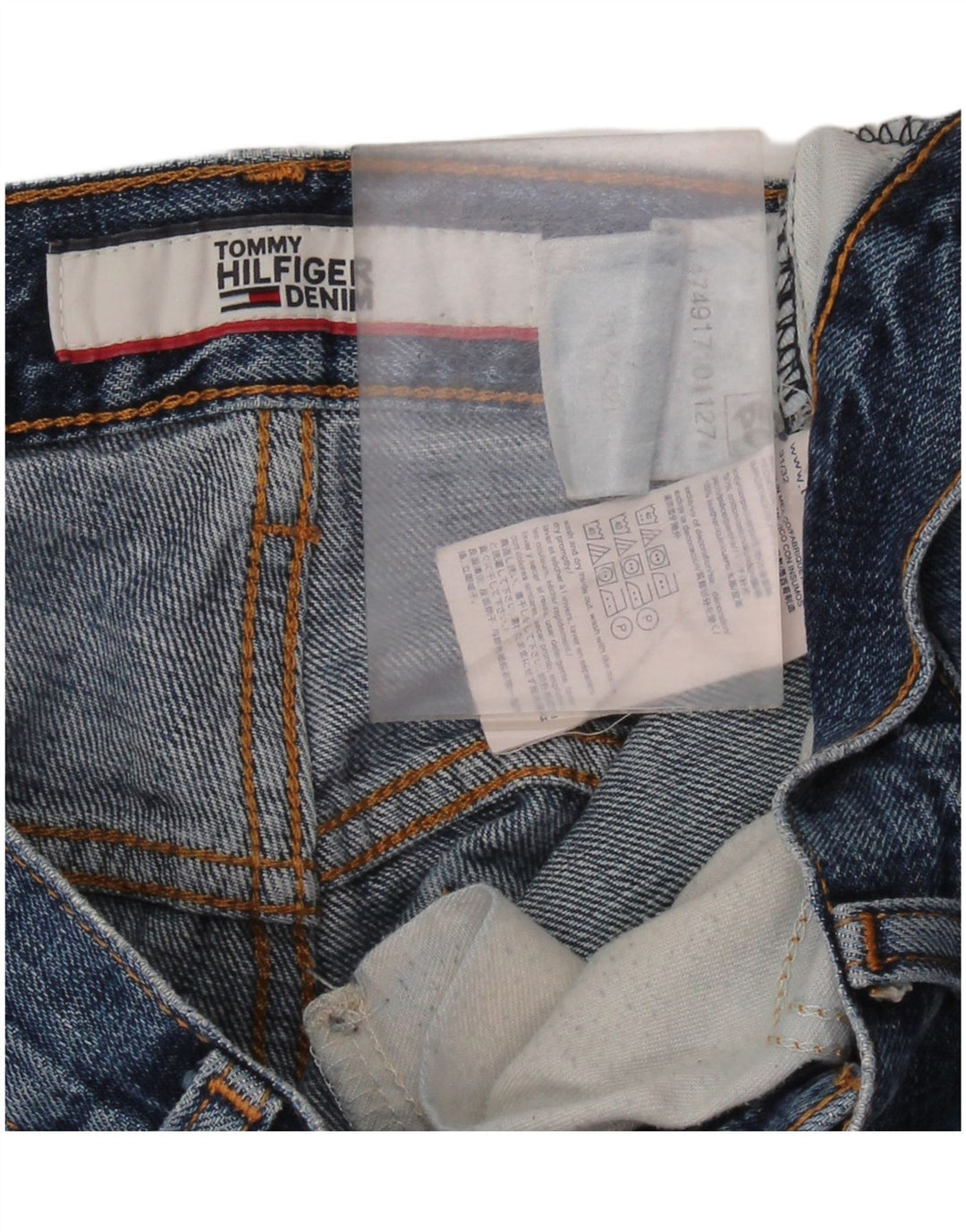 TOMMY HILFIGER Mens Straight Jeans W31 L32  Blue Cotton