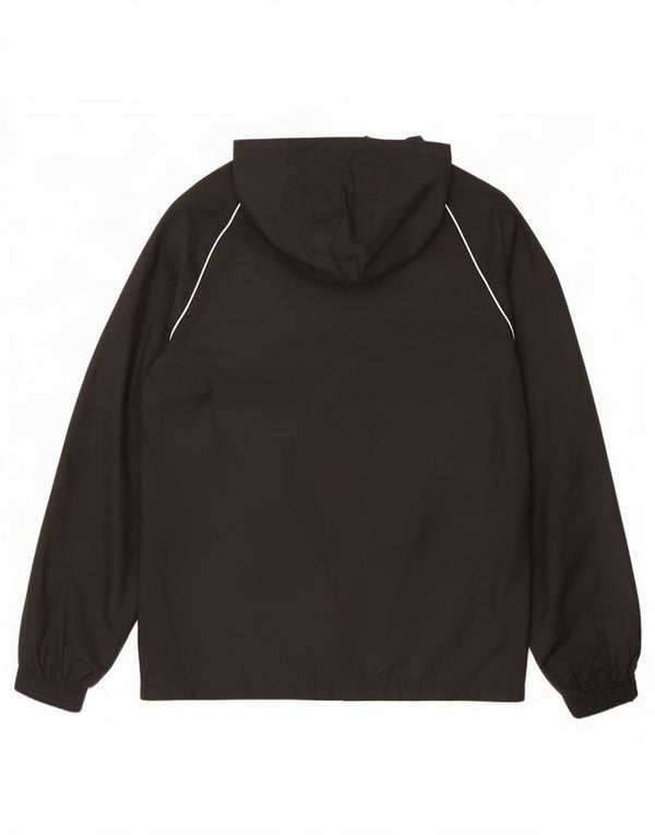 Adidas Mens Hooded Rain Jacket UK 36 Small Black Polyamide