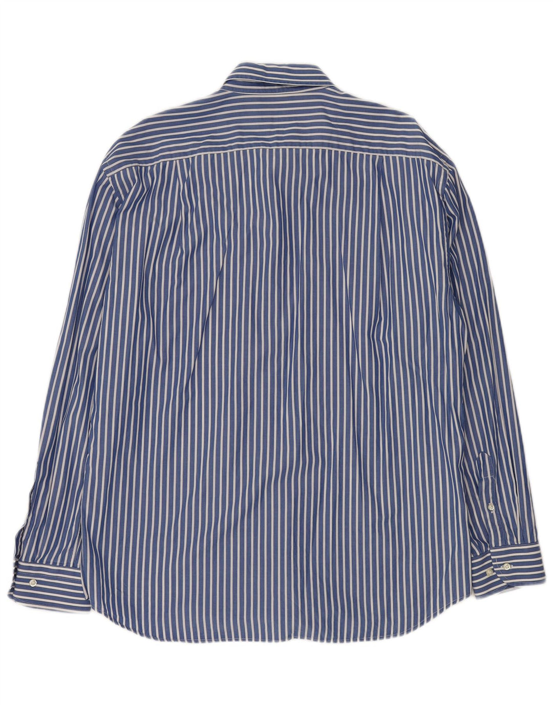 ROCCOBAROCCO Mens Shirt Size 43 17 XL Blue Striped Cotton