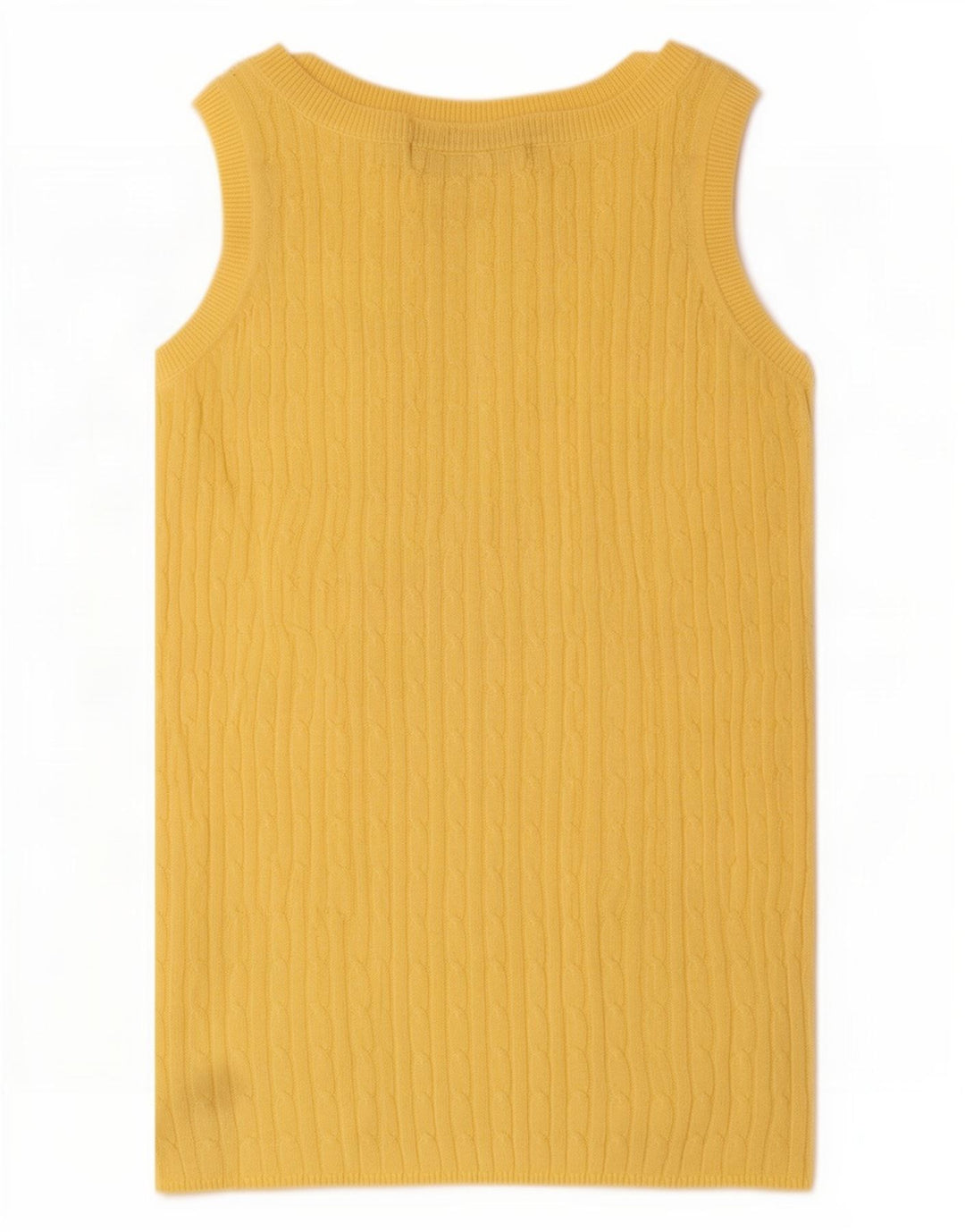 Zara Womens Vest Top UK 12 Medium Yellow