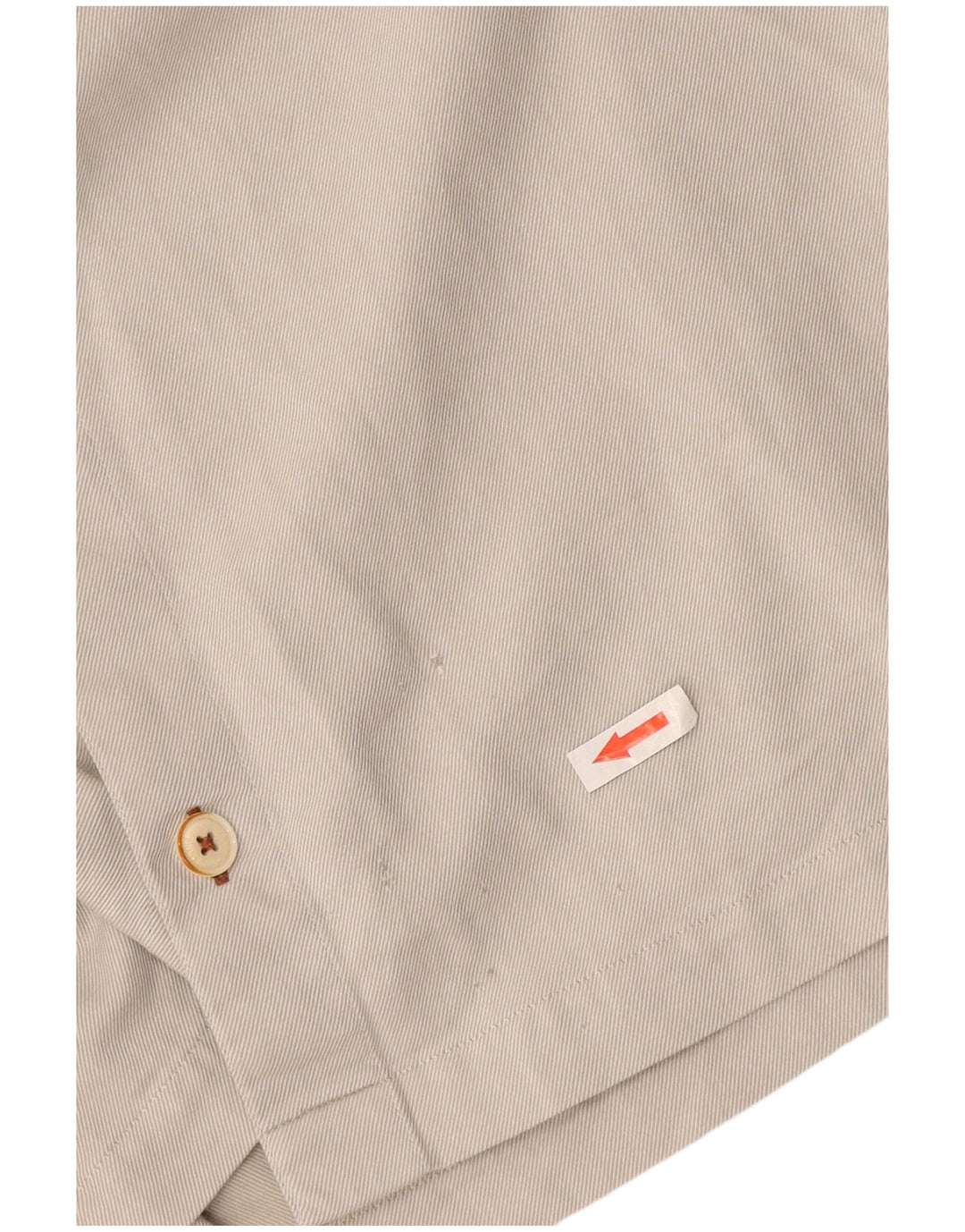 Ted Baker Mens Shirt Size 3 Small Off White Cotton