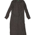 BENETTON Womens Pullover Shirt Dress UK 6 XS Grey Check Modal Vintage Benetton and Second-Hand Benetton from Messina Hembry 