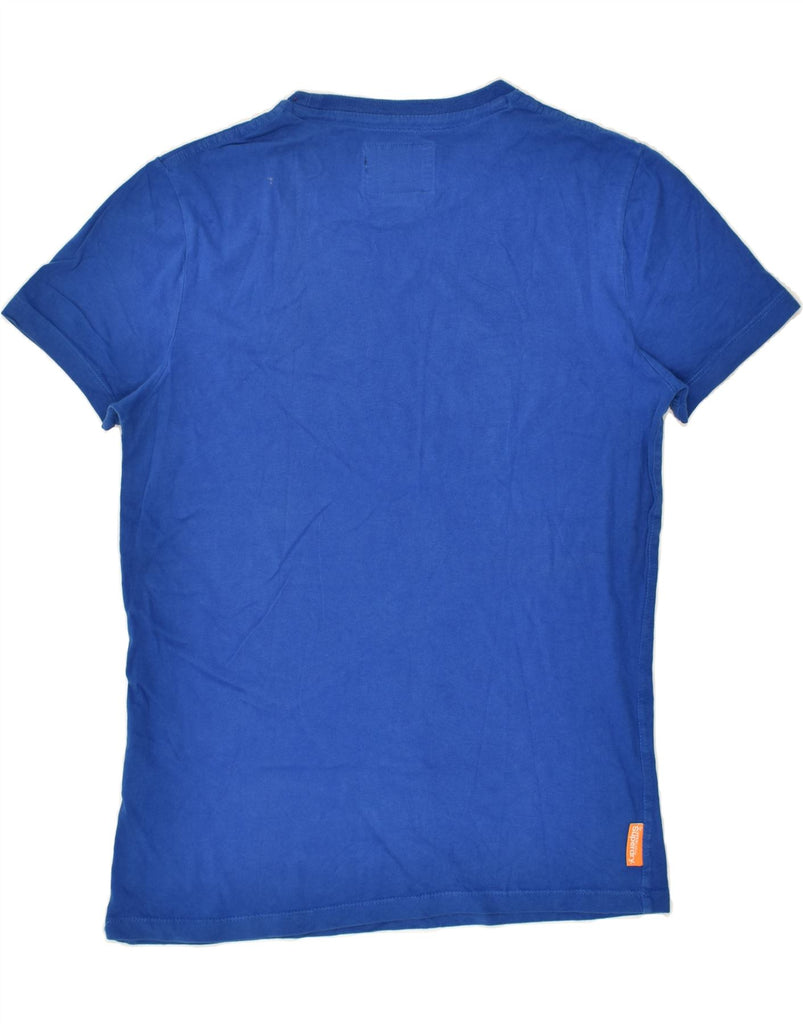 SUPERDRY Mens T-Shirt Top Medium Blue Cotton | Vintage Superdry | Thrift | Second-Hand Superdry | Used Clothing | Messina Hembry 