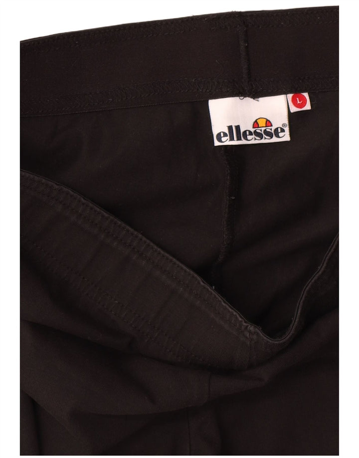 Ellesse Womens Graphic Leggings UK 14 Large  Black