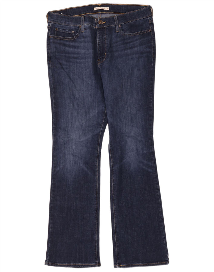 Levi's Womens 315 Shaping Bootcut Jeans W32 L32 Navy Blue Cotton