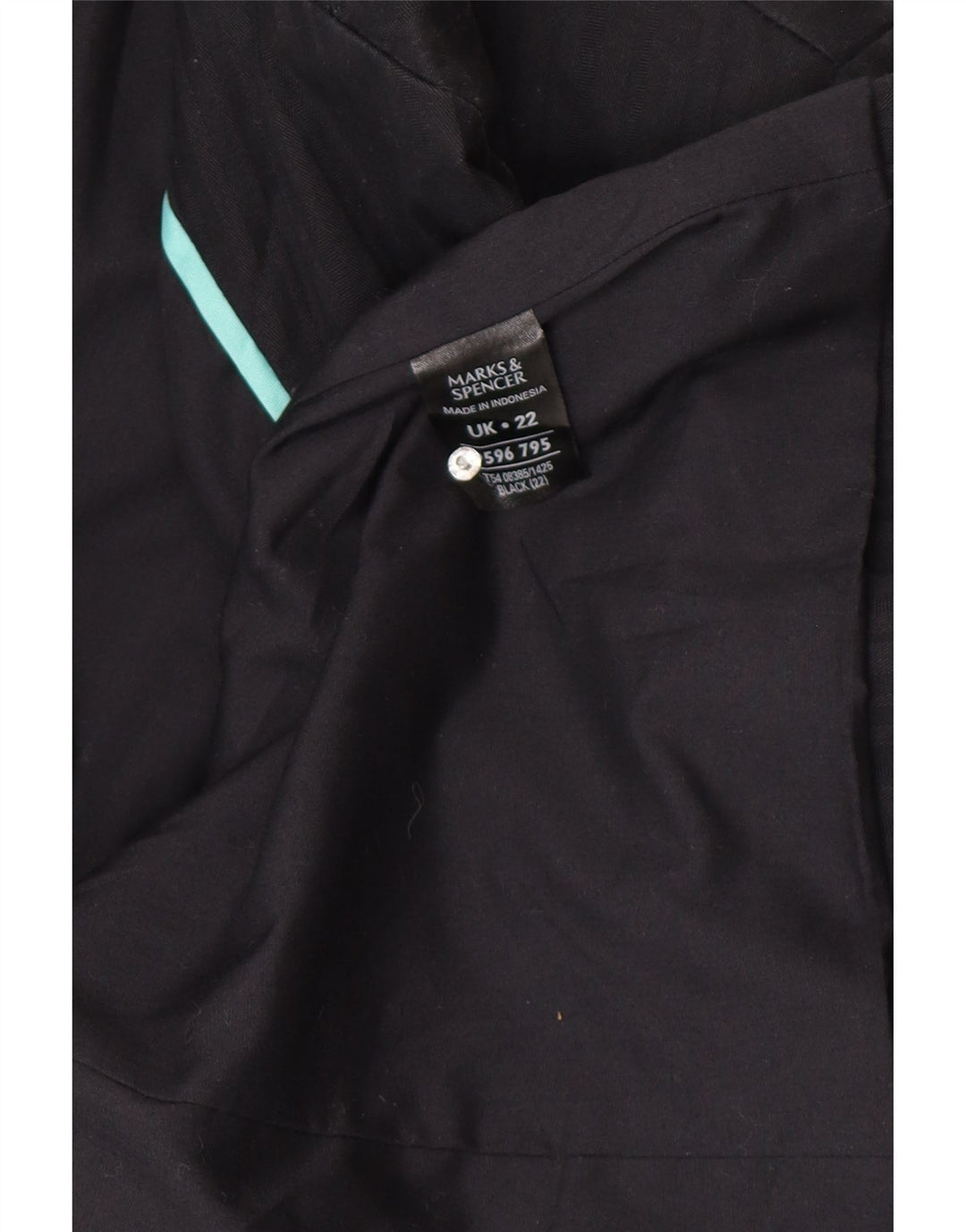 Marks & Spencer Mens 2 Button Blazer Jacket UK 22 3XL  Black Cotton