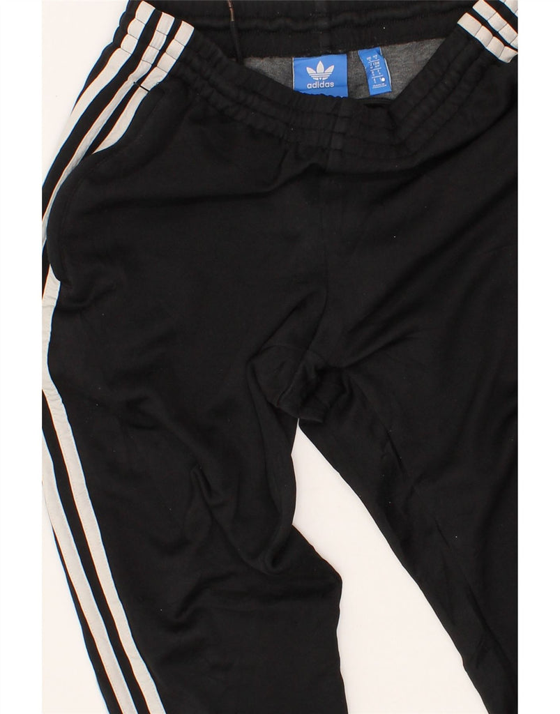 ADIDAS Mens Tracksuit Trousers Joggers Small  Black Polyester Vintage Adidas and Second-Hand Adidas from Messina Hembry 
