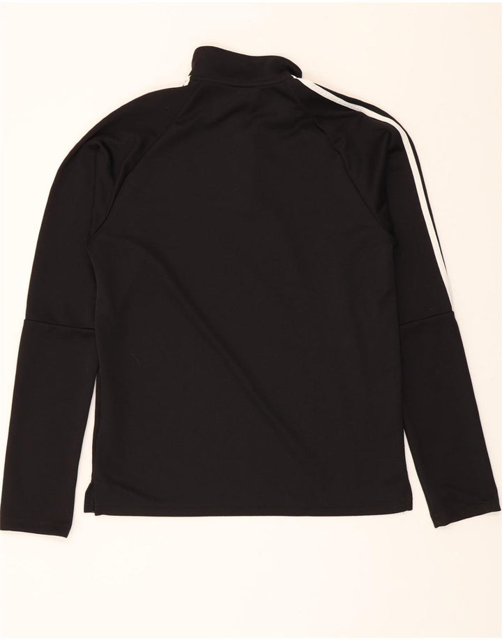 ADIDAS Mens Climalite Zip Neck Pullover Tracksuit Top Medium Black Vintage Adidas and Second-Hand Adidas from Messina Hembry 