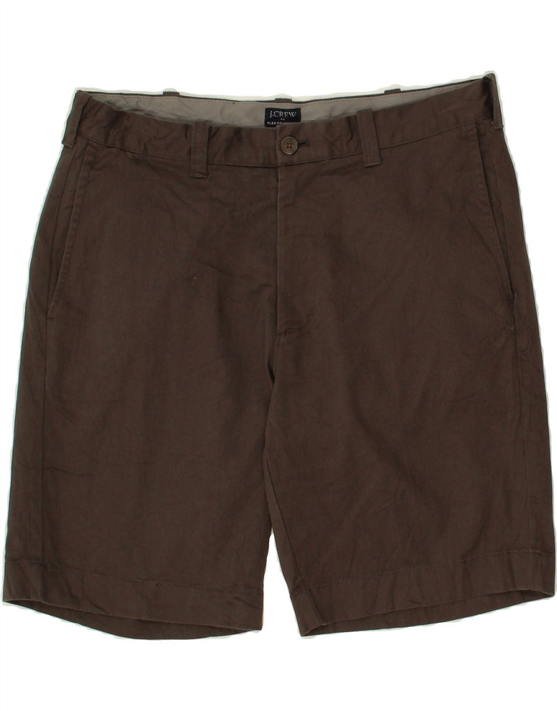 J. CREW Mens Flex Chino Shorts W34 Large Brown Cotton | Vintage J. Crew | Thrift | Second-Hand J. Crew | Used Clothing | Messina Hembry 
