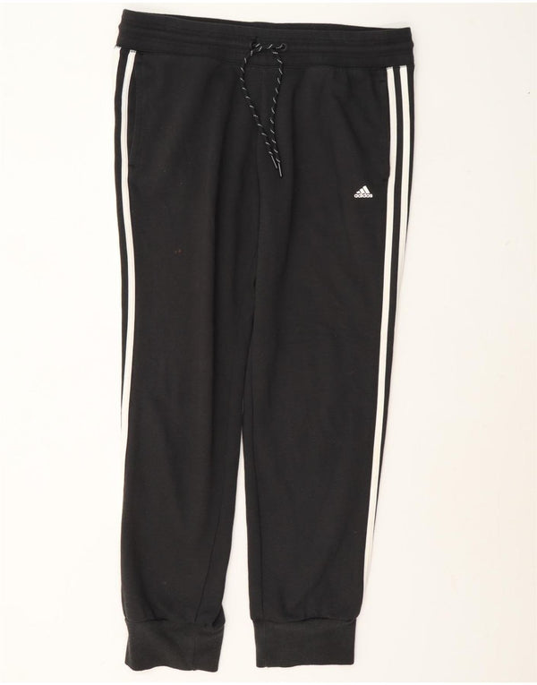 Adidas Womens Climalite Tracksuit Trousers Joggers UK 16/18 Large Grey