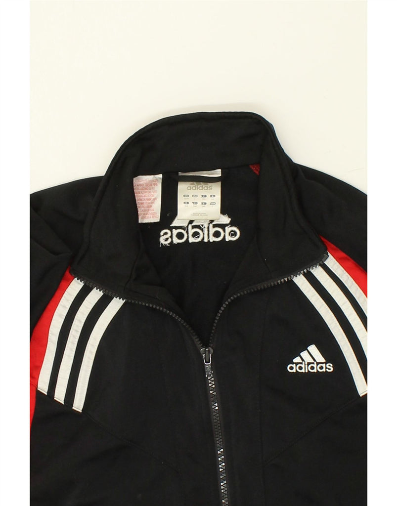 ADIDAS Boys Graphic Tracksuit Top Jacket 13-14 Years XL Black Colourblock | Vintage Adidas | Thrift | Second-Hand Adidas | Used Clothing | Messina Hembry 