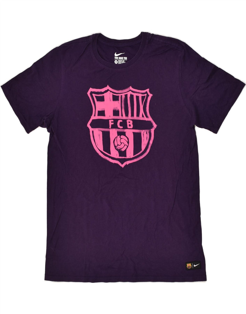 NIKE Mens FCB Graphic T-Shirt Top Medium Purple | Vintage Nike | Thrift | Second-Hand Nike | Used Clothing | Messina Hembry 