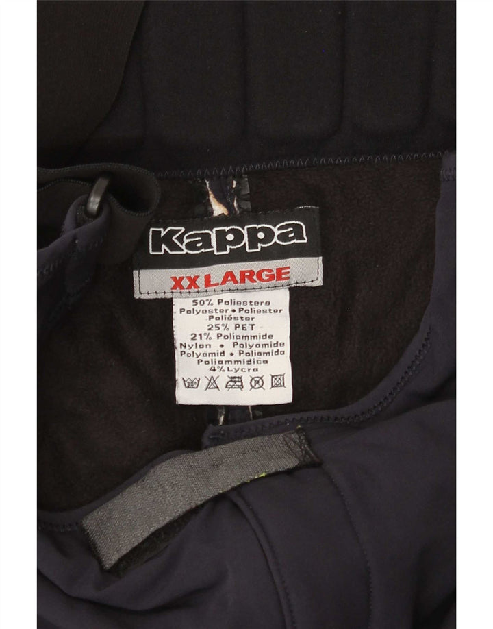 Kappa Mens Dungarees Ski Trousers 2XL Navy Blue Polyester