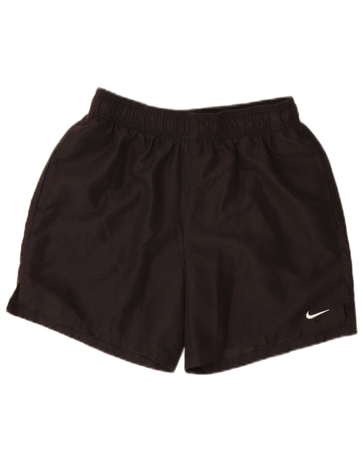 NIKE Womens Sport Shorts UK 10 Small Black Polyester