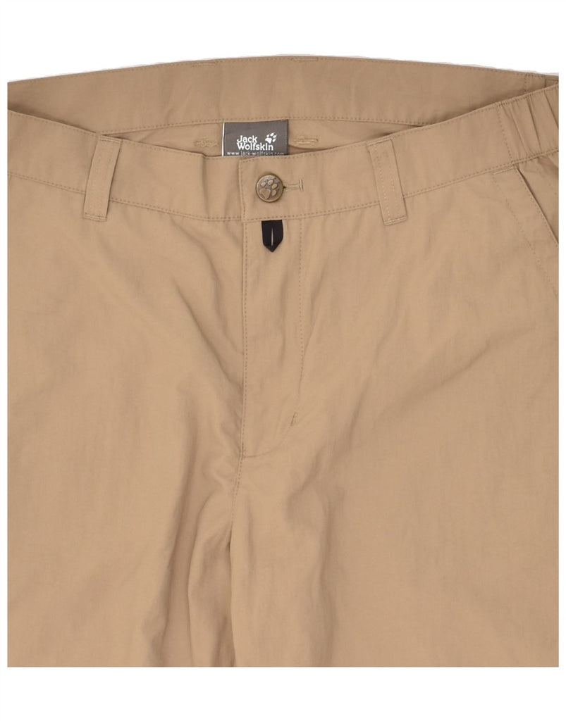 JACK WOLFSKIN Mens Straight Chino Trousers W32 L33 Brown Polyamide | Vintage Jack Wolfskin | Thrift | Second-Hand Jack Wolfskin | Used Clothing | Messina Hembry 