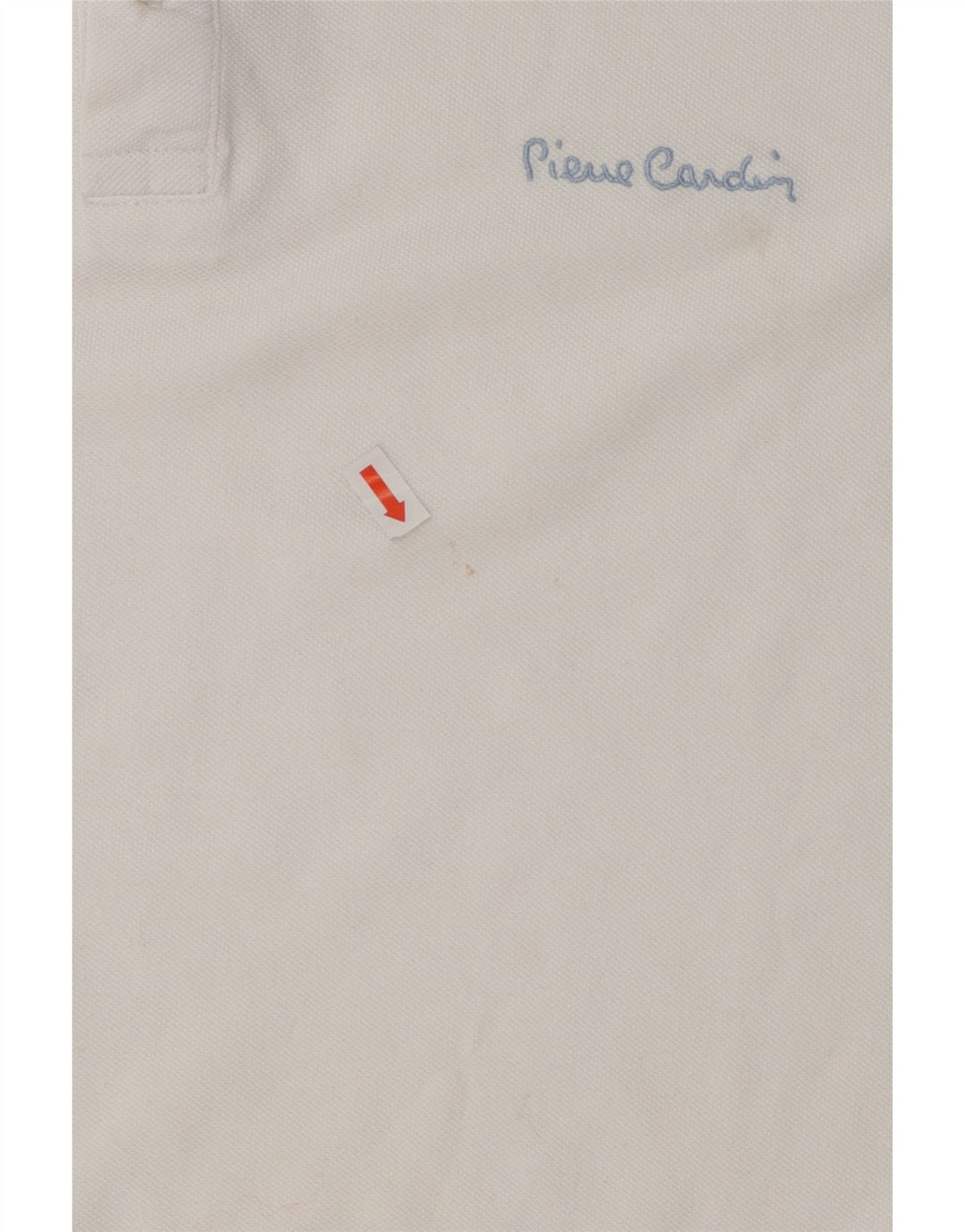 PIERRE CARDIN Mens Regular Fit Polo Shirt XL White Cotton Vintage Pierre Cardin and Second-Hand Pierre Cardin from Messina Hembry 