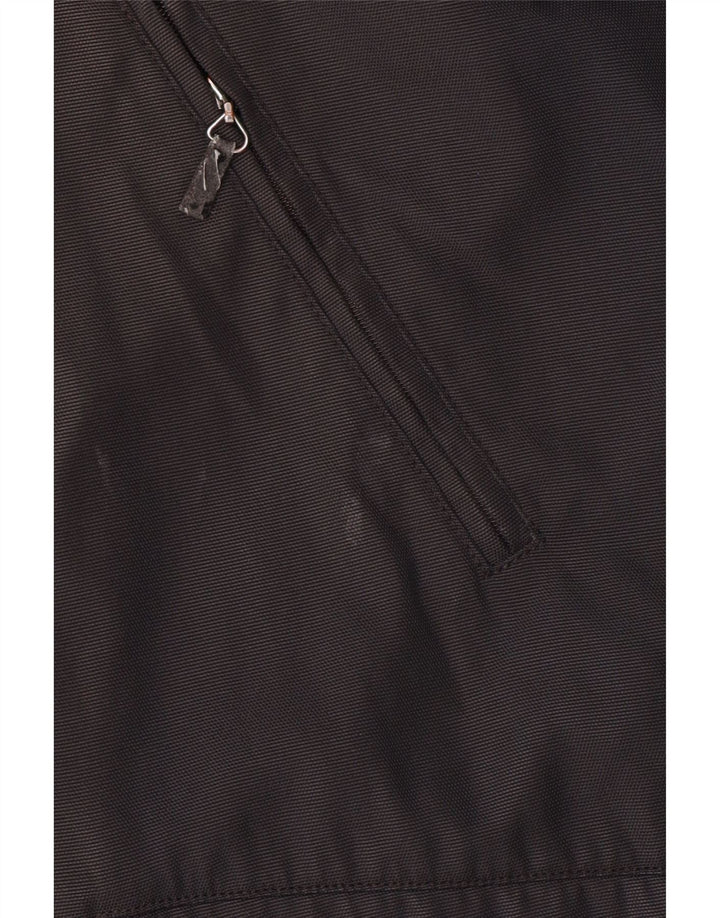 BURBERRY Mens Overcoat UK 40 Large Black Polyamide Classic