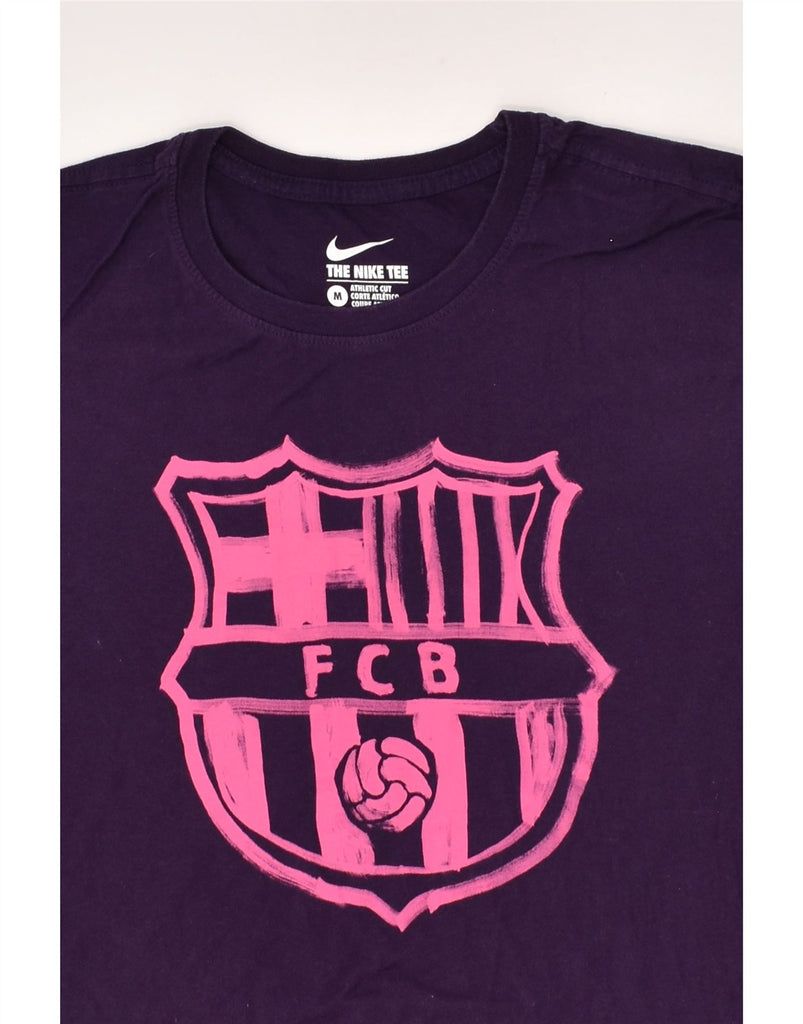 NIKE Mens FCB Graphic T-Shirt Top Medium Purple | Vintage Nike | Thrift | Second-Hand Nike | Used Clothing | Messina Hembry 