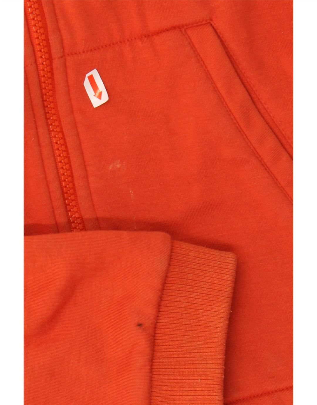 NIKE Womens Tracksuit Top Jacket UK 10/12 Medium Orange Polyester