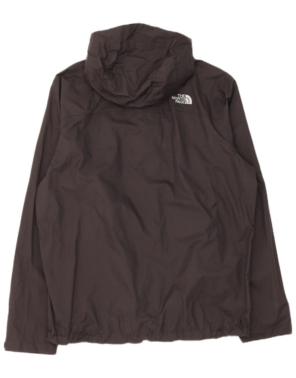 The North Face Mens Hooded Rain Jacket UK 40 Large Black