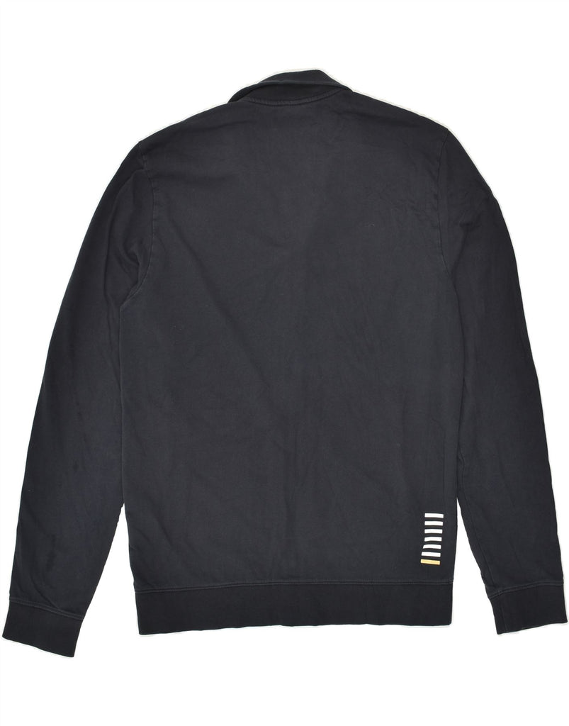 EMPORIO ARMANI Womens Tracksuit Top Jacket UK 18 XL Black Cotton | Vintage Emporio Armani | Thrift | Second-Hand Emporio Armani | Used Clothing | Messina Hembry 