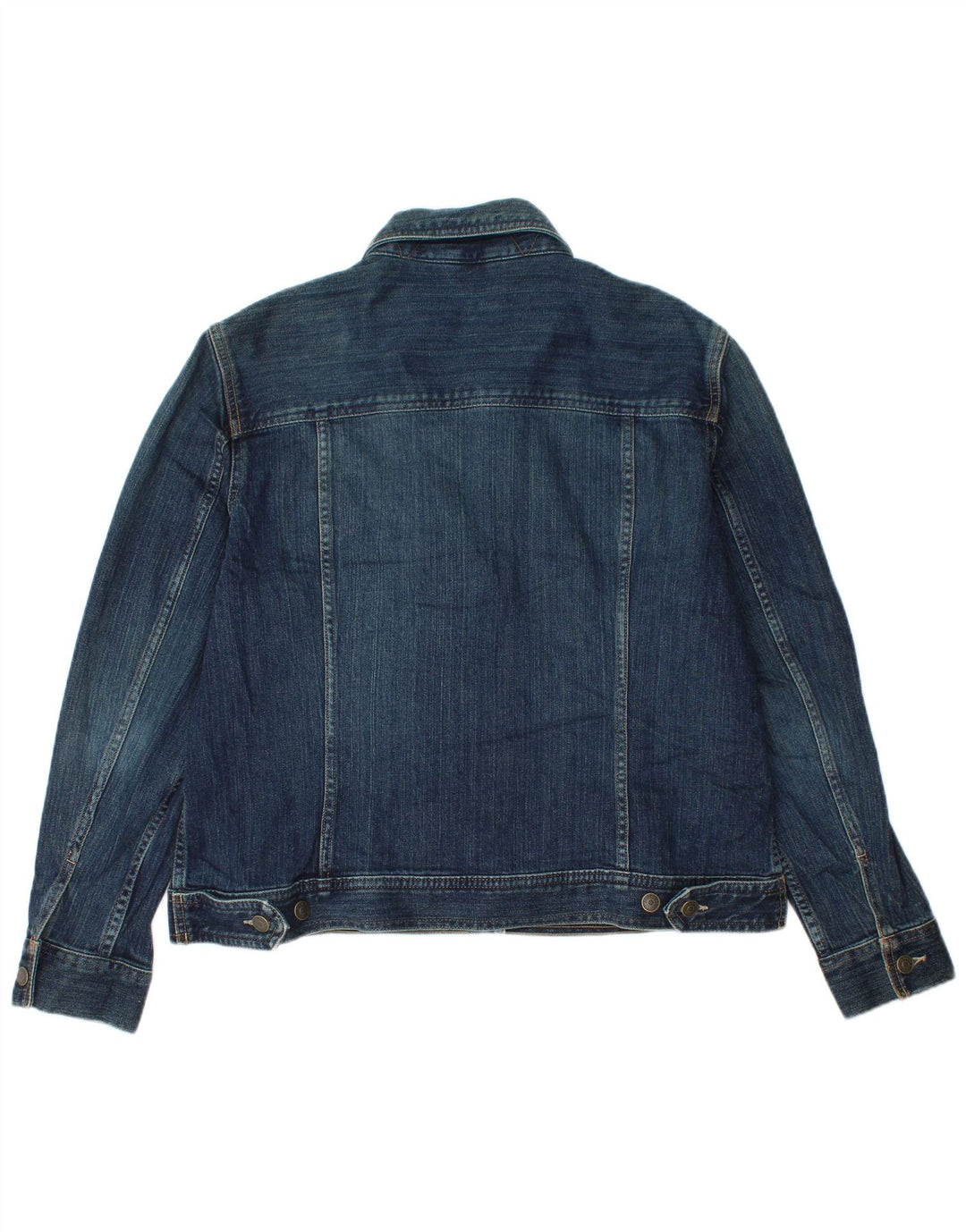 Eddie Bauer Womens Denim Jacket UK 18 XL Navy Blue Cotton