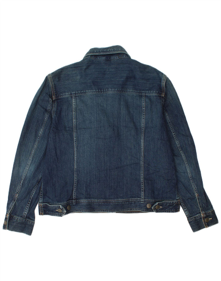Eddie Bauer Womens Denim Jacket UK 18 XL Navy Blue Cotton