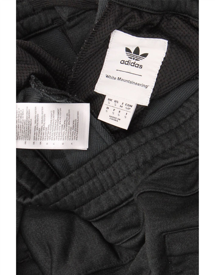 Adidas Mens Tracksuit Trousers Joggers Small  Grey Colourblock Polyester