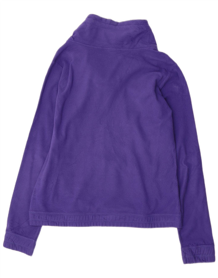 CHAMPION Womens Fleece Jumper UK 16 Large Purple Polyester