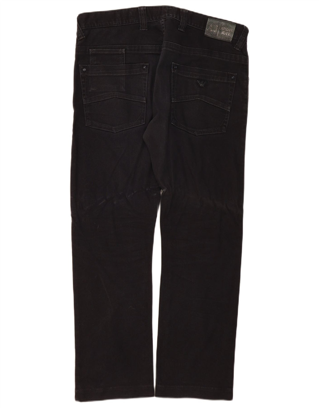 Armani Mens J08 Slim Jeans W36 L30 Black Cotton