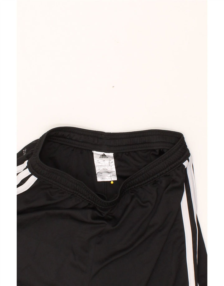 ADIDAS Boys Climalite Graphic Sport Shorts 13-14 Years Black Polyester Vintage Adidas and Second-Hand Adidas from Messina Hembry 
