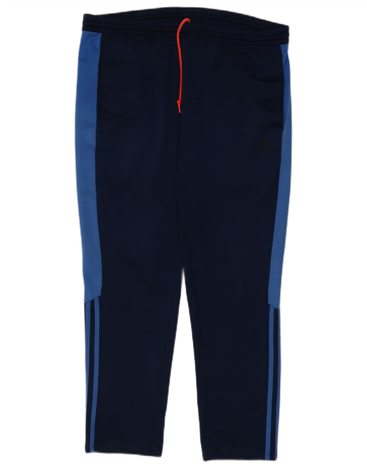 Adidas Mens Tracksuit Trousers Large Navy Blue Colourblock