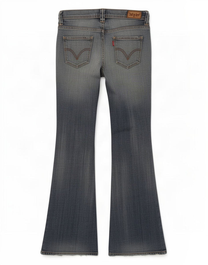 Levi's Womens Flare Flared Jeans W28 L31 Blue Cotton