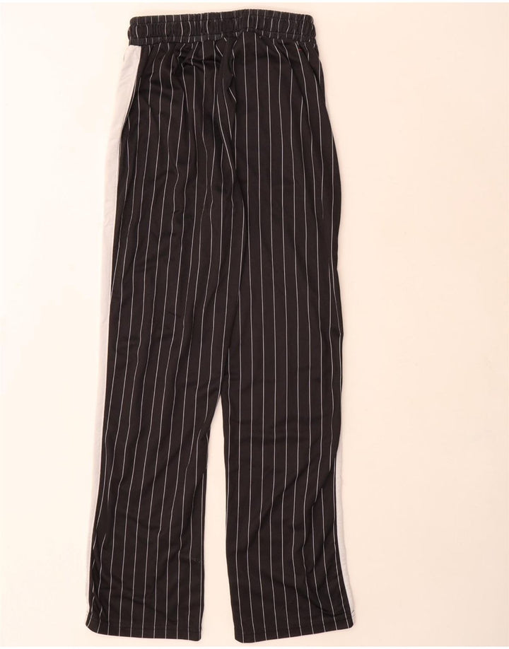 Fila Womens Tracksuit Trousers UK 10/12 Medium  Black Pinstripe Polyester