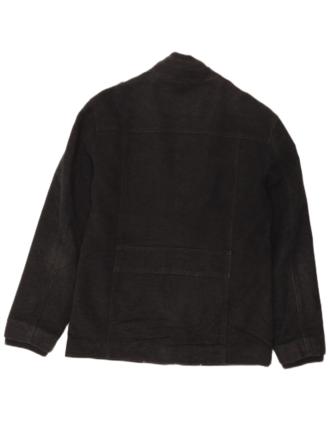 Marks & Spencer Mens Military Jacket UK 36 Small Black Cotton