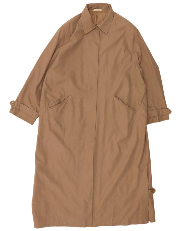 Marks & Spencer Womens Longline Overcoat UK 20 2XL Beige Polyester