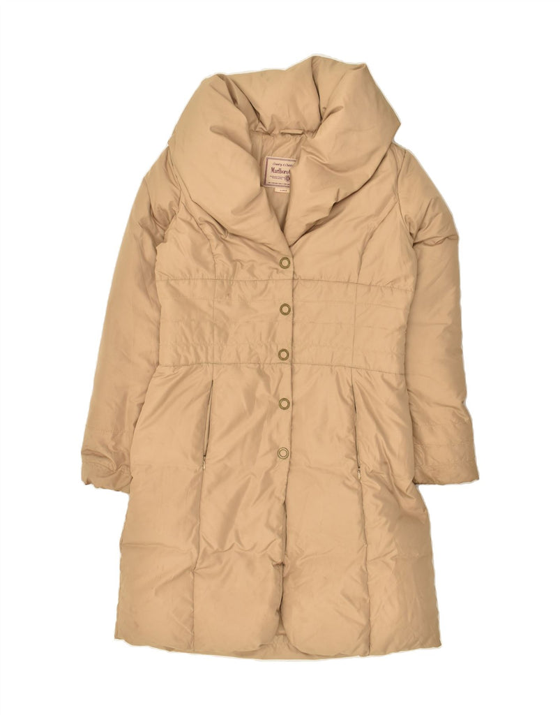 MARLBORO CLASSICS Womens Padded Coat UK 16 Large Beige Polyester Vintage Marlboro Classics and Second-Hand Marlboro Classics from Messina Hembry 