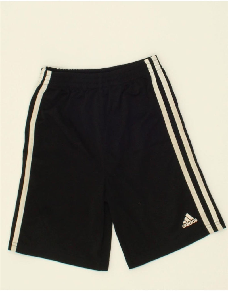 ADIDAS Boys Sport Shorts 5-6 Years Black Polyester | Vintage Adidas | Thrift | Second-Hand Adidas | Used Clothing | Messina Hembry 