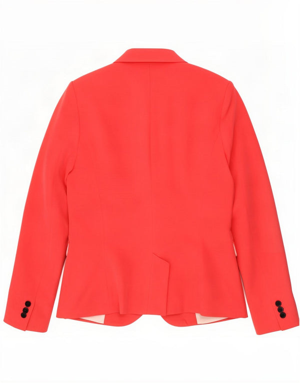 Zara Womens 1 Button Blazer Jacket EU 42 Large Pink
