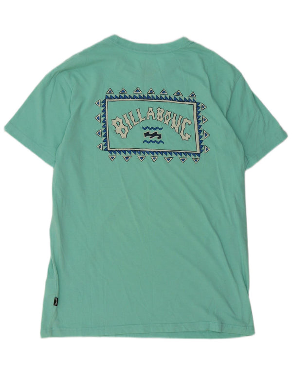 Billabong Mens Graphic T-Shirt Top Medium Green Polyester
