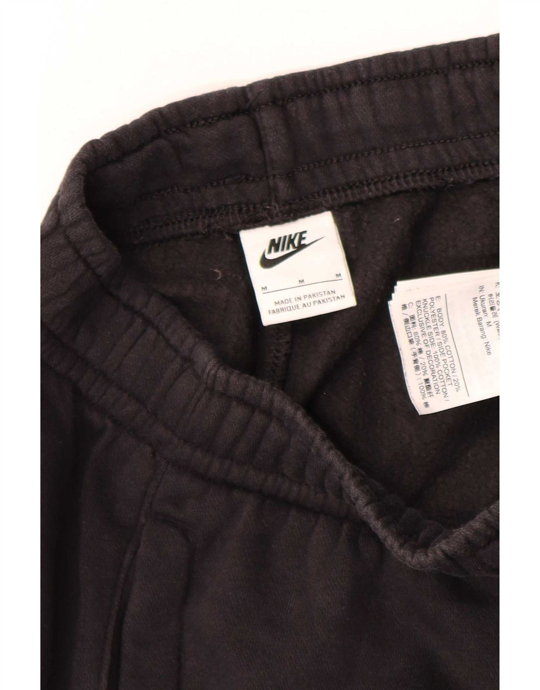 Nike Mens Cargo Graphic Tracksuit Trousers Joggers Medium Black Cotton