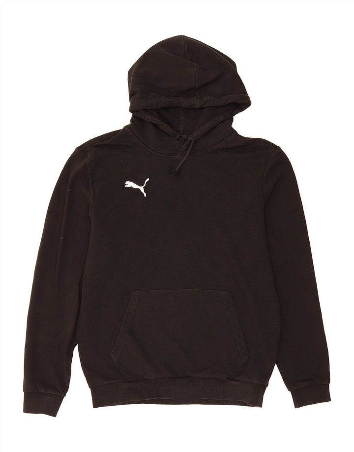 PUMA Mens Hoodie Jumper Small Black Cotton Vintage Puma and Second-Hand Puma from Messina Hembry 
