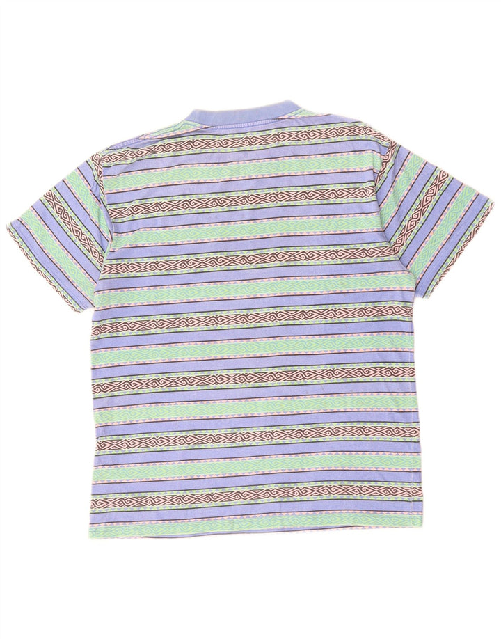 RIP CURL Mens Relaxed Fit T-Shirt Top XS Multicoloured Geometric Cotton