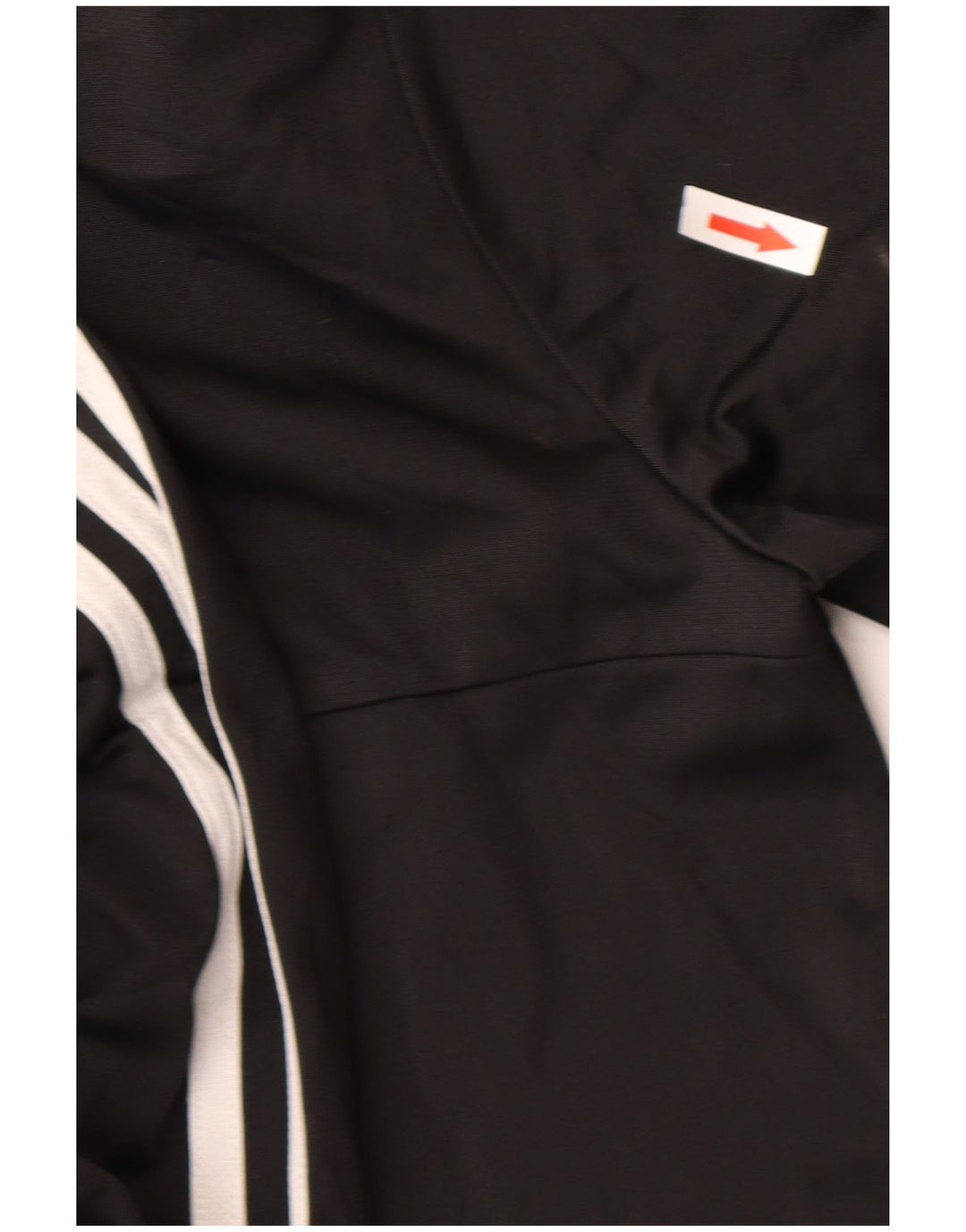 Adidas Boys Tracksuit Top Jacket 11-12 Years Black Polyester